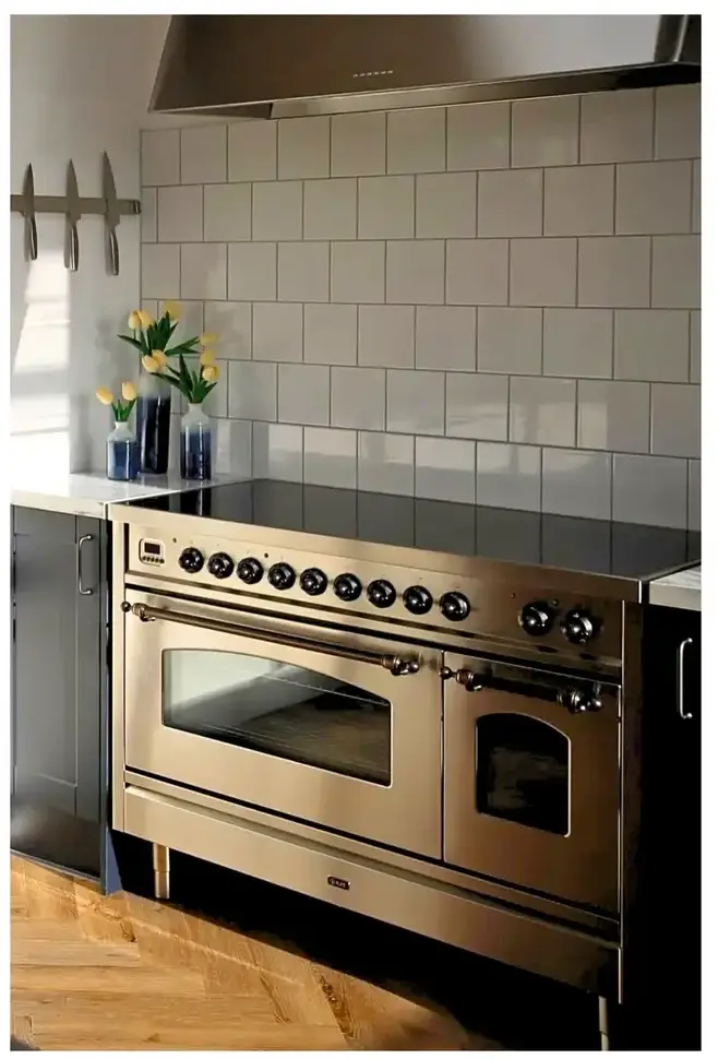 Ilve UPI486NMPSSB Stainless Steel Burnt