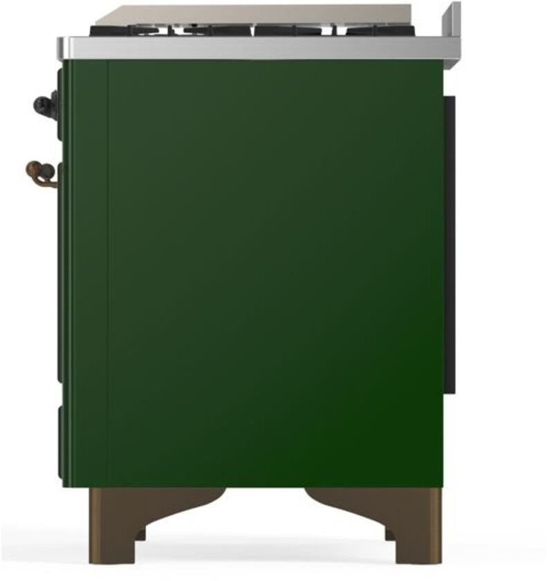 Ilve UM15FDQNS3EGBLP Liquid Propane In Emerald Green W/ Bronze Trim