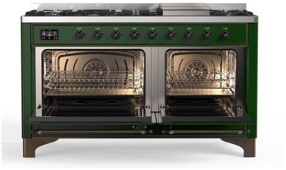 Ilve UM15FDQNS3EGB Natural Gas In Emerald Green W/ Bronze Trim