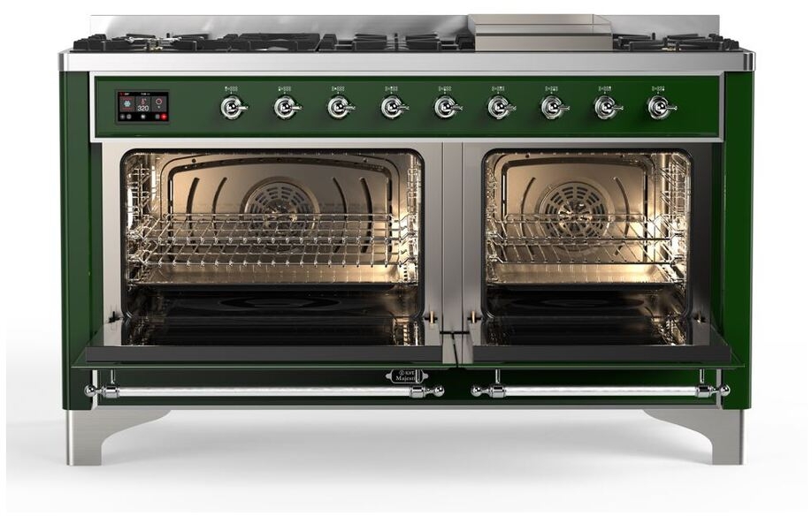 Ilve UM15FDQNS3EGCLP Liquid Propane In Emerald Green W/ Chrome Trim