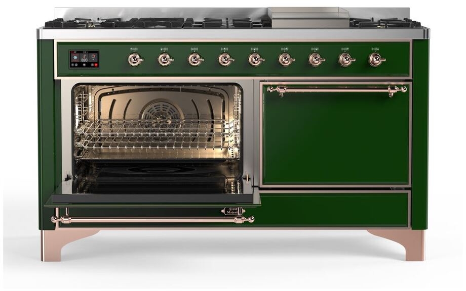 Ilve UM15FDQNS3EGP Natural Gas In Emerald Green W/ Copper Trim