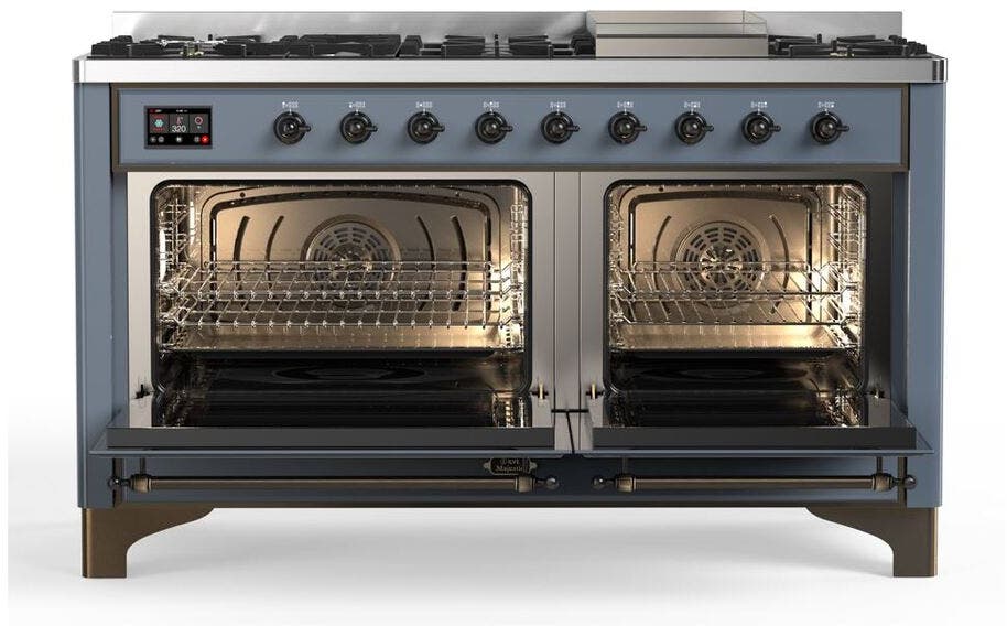 Ilve UM15FDQNS3BGBLP Liquid Propane In Blue Grey W/ Bronze Trim