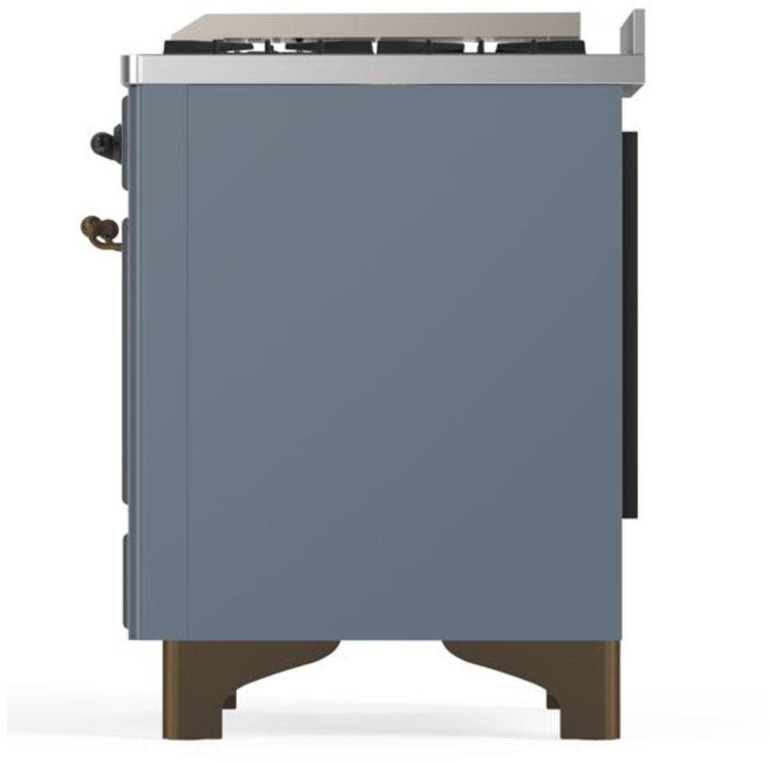 Ilve UM15FDQNS3BGBLP Liquid Propane In Blue Grey W/ Bronze Trim