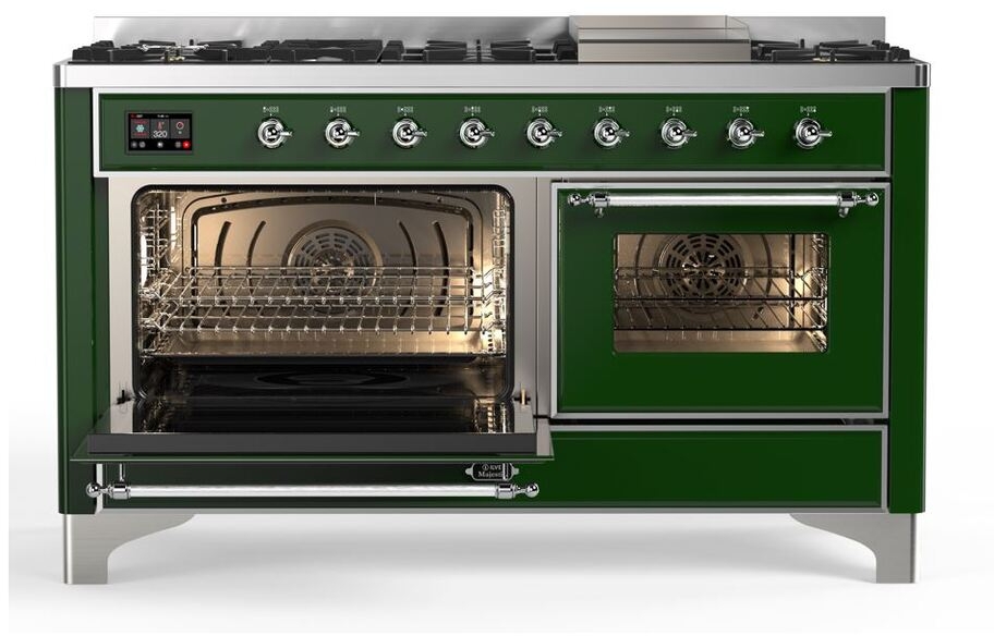 Ilve UM15FDNS3EGC Natural Gas In Emerald Green W/ Chrome Trim
