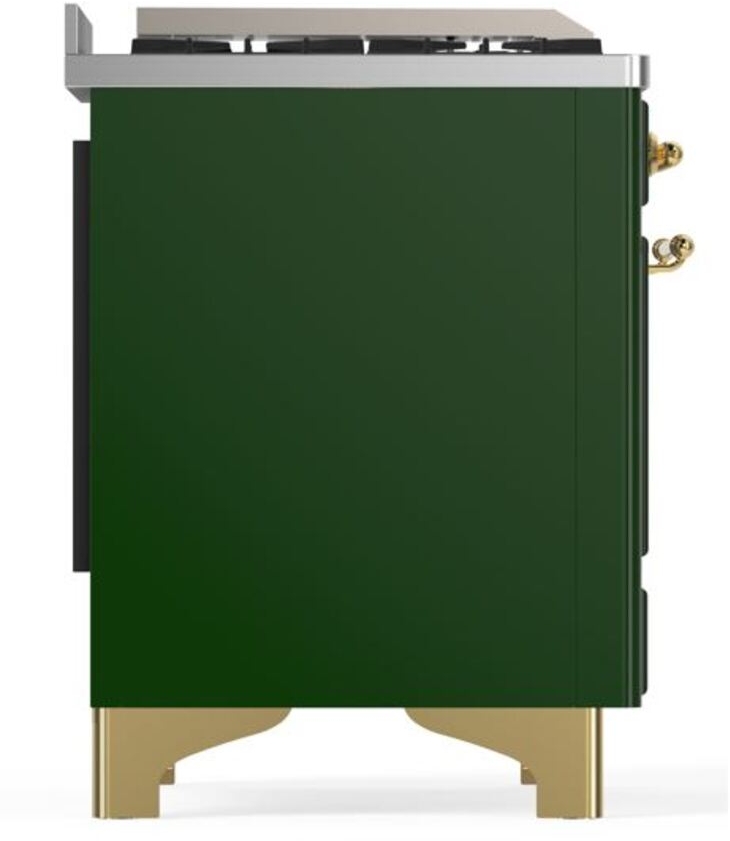 Ilve UM15FDNS3EGGLP Liquid Propane In Emerald Green W/ Brass Trim