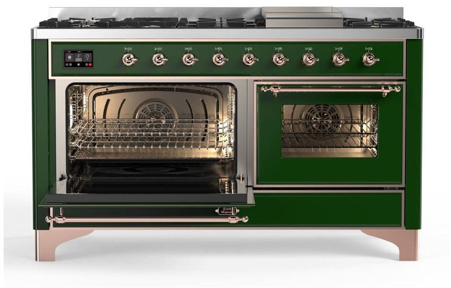 Ilve UM15FDNS3EGP Natural Gas In Emerald Green W/ Copper Trim