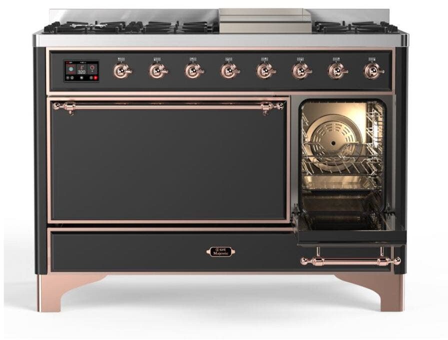 Ilve UM12FDQNS3MGPLP Liquid Propane In Matte Graphite W/ Copper Trim