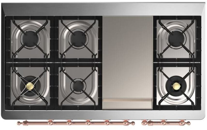 Ilve UM12FDQNS3MGP Natural Gas In Matte Graphite W/ Copper Trim
