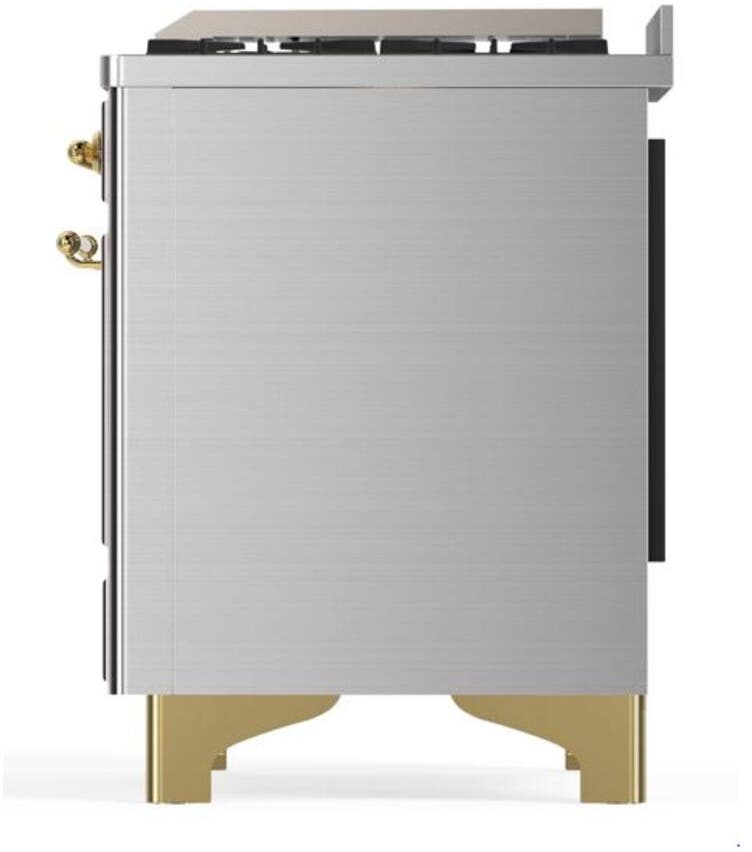 Ilve UM12FDQNS3SSG Natural Gas In Stainless Steel W/ Brass Trim