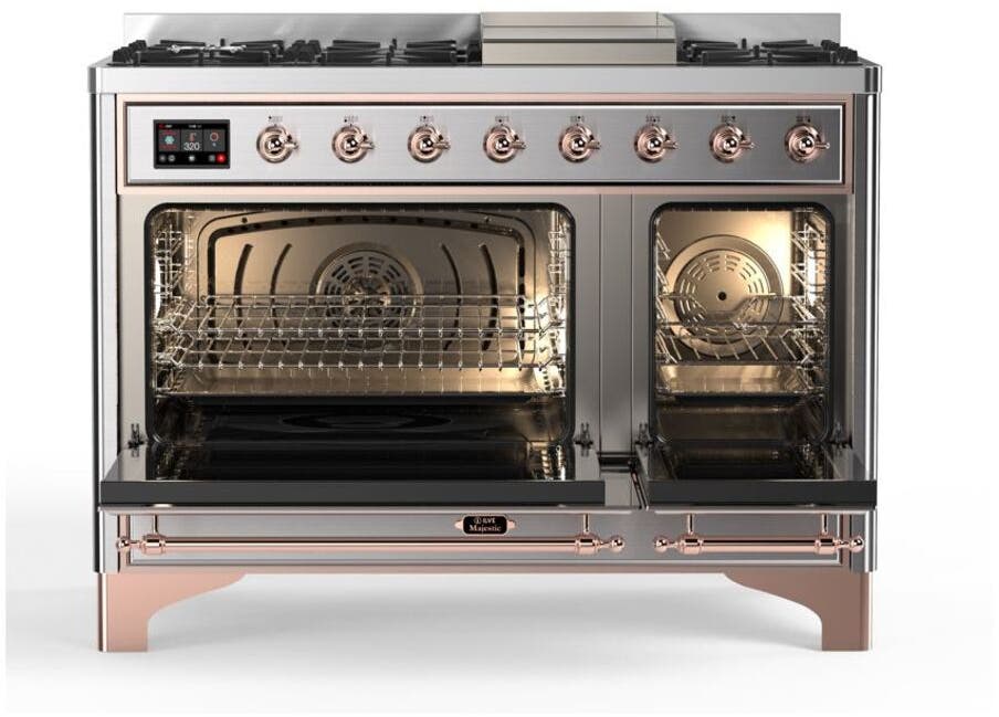 Ilve UM12FDQNS3SSP Natural Gas In Stainless Steel W/ Copper Trim