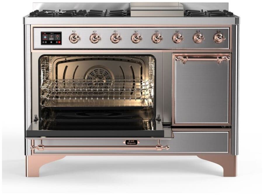 Ilve UM12FDQNS3SSP Natural Gas In Stainless Steel W/ Copper Trim