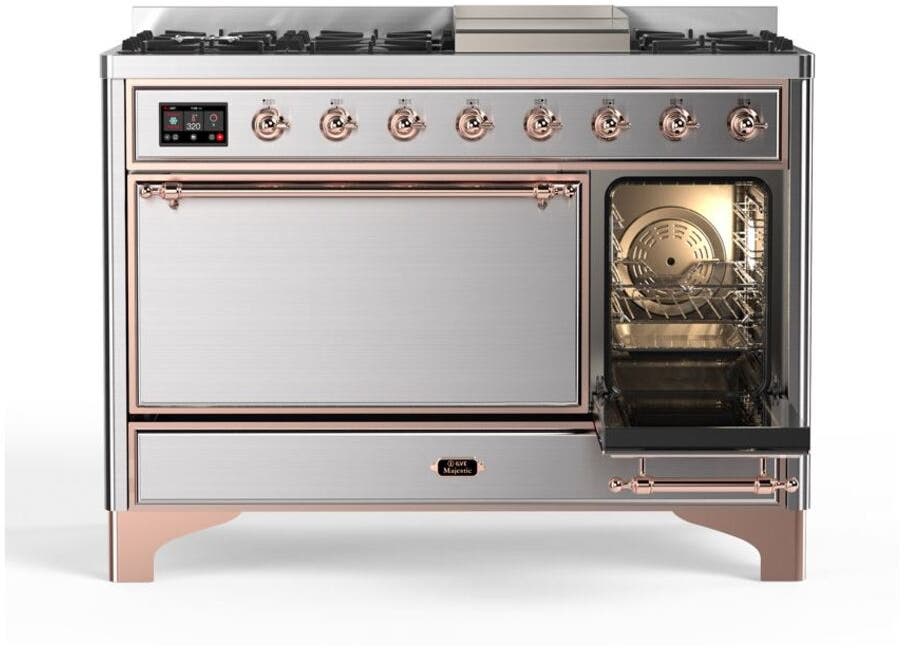 Ilve UM12FDQNS3SSP Natural Gas In Stainless Steel W/ Copper Trim