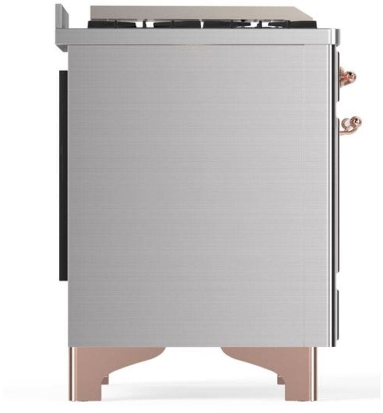 Ilve UM12FDQNS3SSP Natural Gas In Stainless Steel W/ Copper Trim