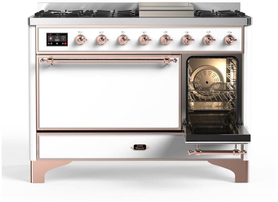 Ilve UM12FDQNS3WHPLP Liquid Propane In White W/ Copper Trim