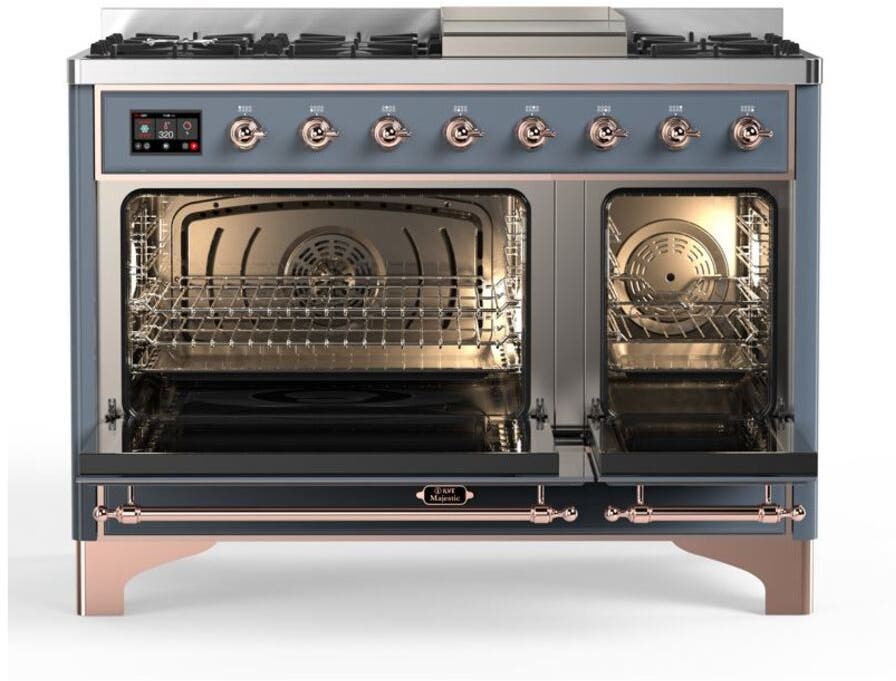 Ilve UM12FDQNS3BGPLP Liquid Propane In Blue Grey W/ Copper Trim