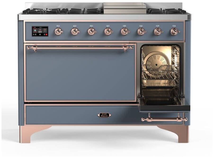 Ilve UM12FDQNS3BGP Natural Gas In Blue Grey W/ Copper Trim