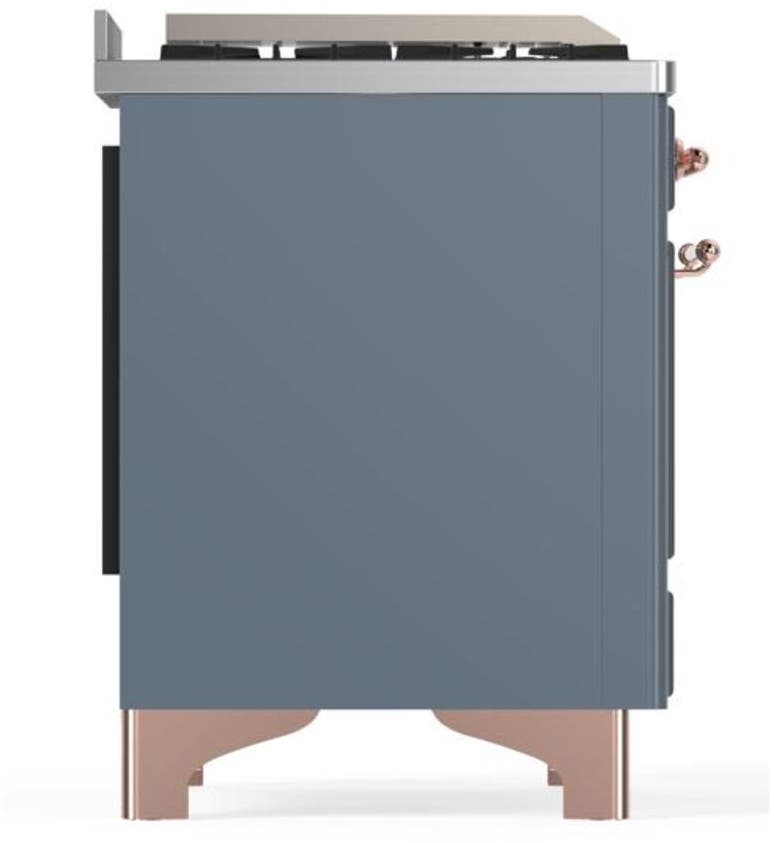 Ilve UM12FDQNS3BGP Natural Gas In Blue Grey W/ Copper Trim