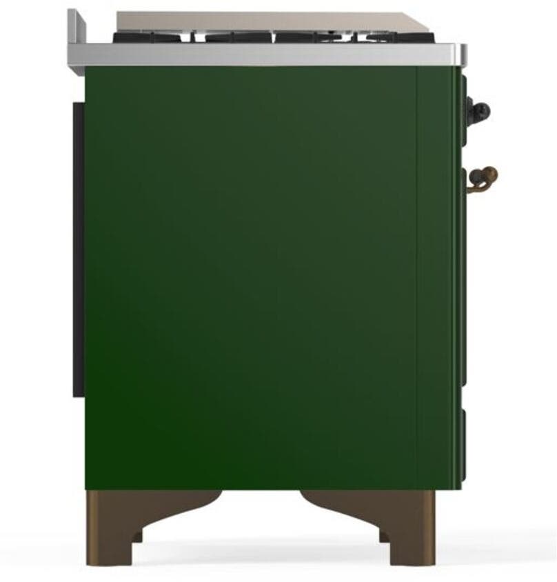 Ilve UM12FDQNS3EGBLP Liquid Propane In Emerald Green W/ Bronze Trim