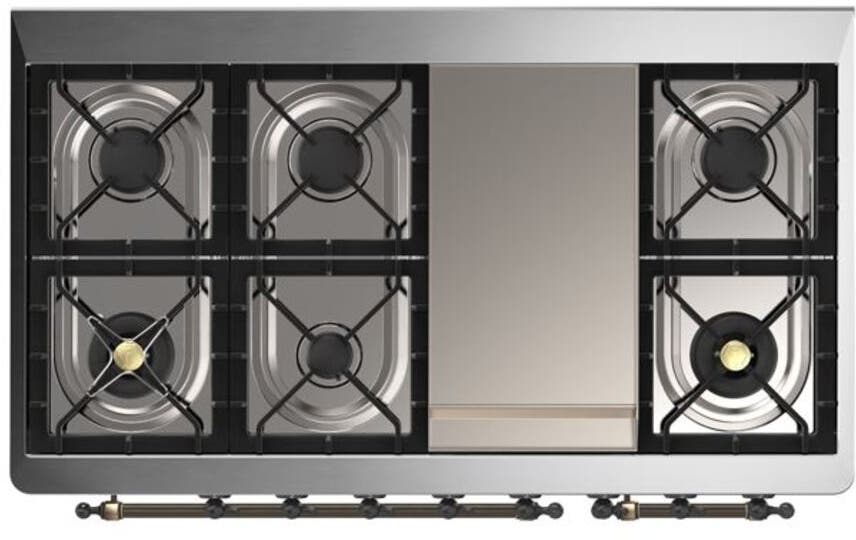 Ilve UM12FDQNS3EGBLP Liquid Propane In Emerald Green W/ Bronze Trim