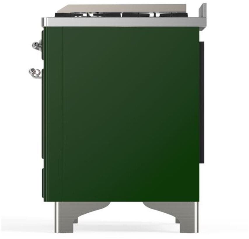 Ilve UM12FDQNS3EGC Natural Gas In Emerald Green W/ Chrome Trim
