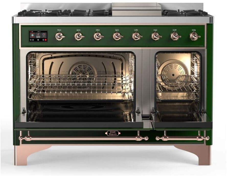 Ilve UM12FDQNS3EGP Natural Gas In Emerald Green W/ Copper Trim