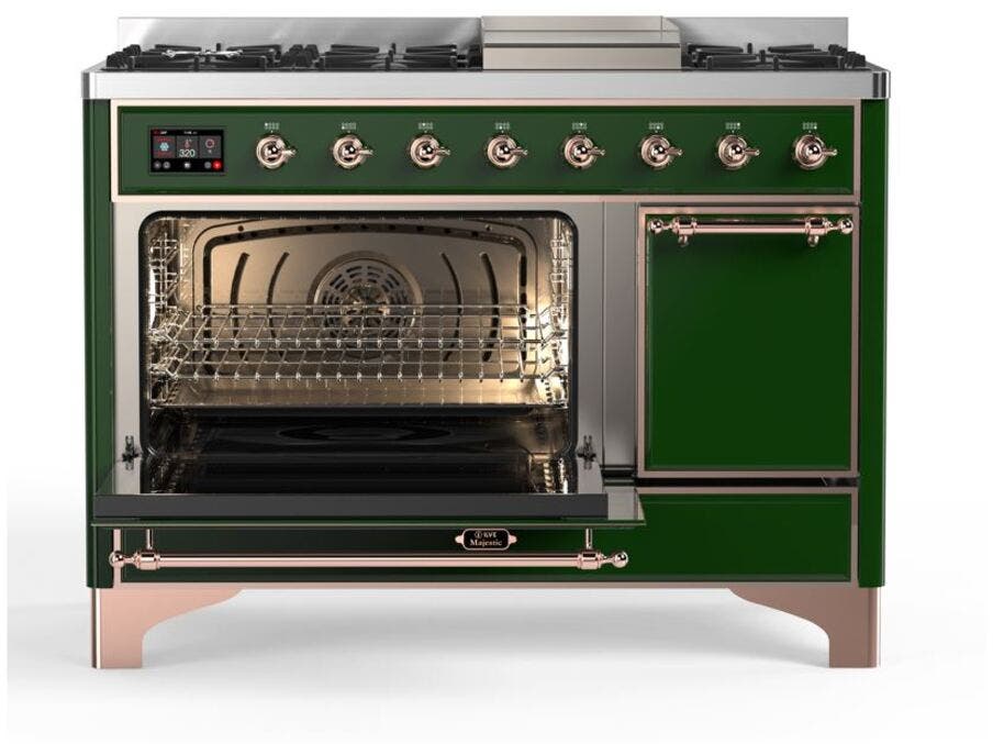 Ilve UM12FDQNS3EGP Natural Gas In Emerald Green W/ Copper Trim