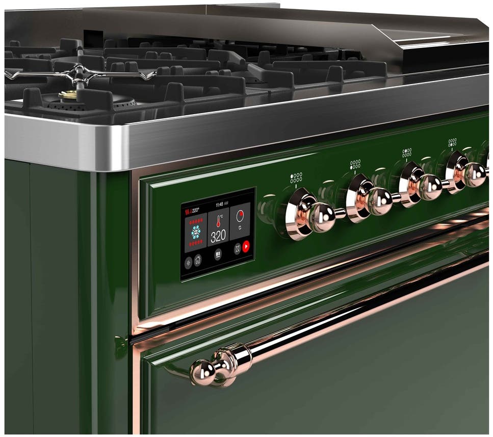 Ilve UM12FDQNS3EGP Natural Gas In Emerald Green W/ Copper Trim