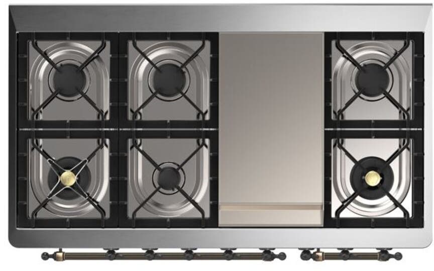 Ilve UM12FDQNS3MBBLP Liquid Propane In Midnight Blue W/ Bronze Trim