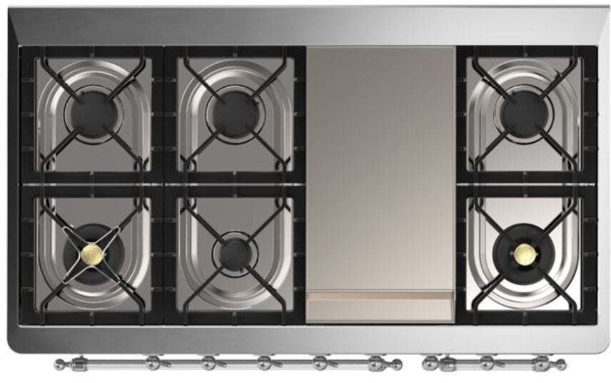 Ilve UM12FDQNS3MBC Natural Gas In Midnight Blue W/ Chrome Trim