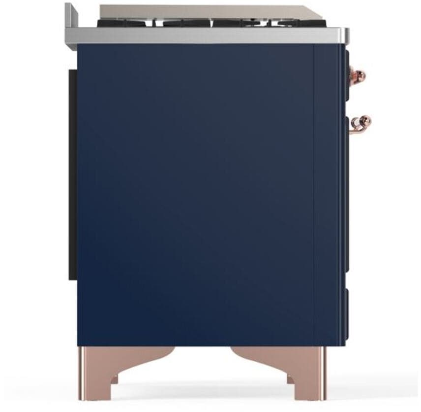Ilve UM12FDQNS3MBPLP Liquid Propane In Midnight Blue W/ Copper Trim