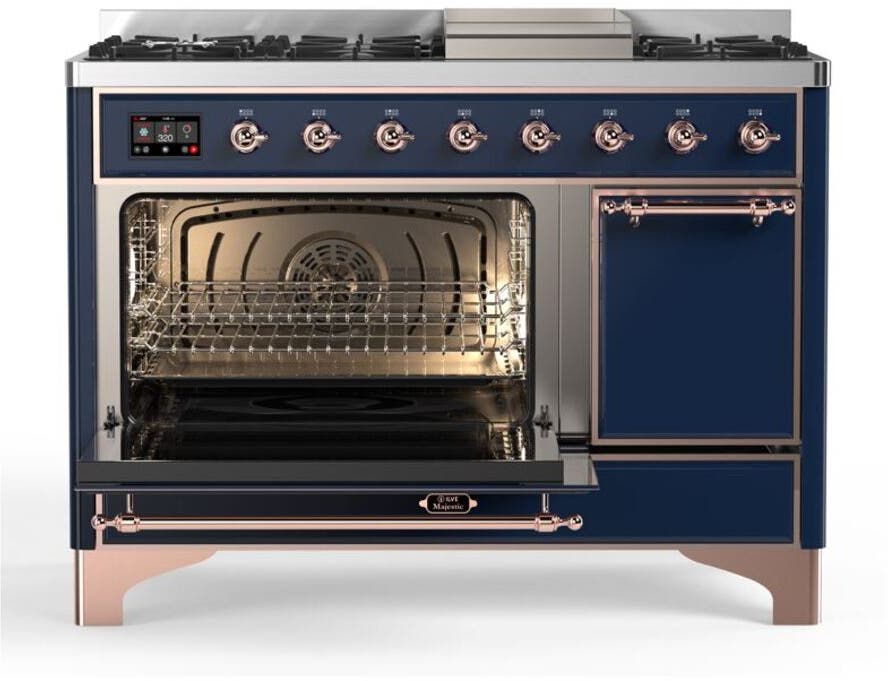 Ilve UM12FDQNS3MBP Natural Gas In Midnight Blue W/ Copper Trim