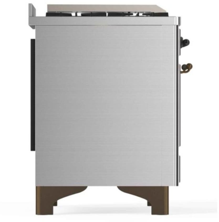 Ilve UM12FDNS3SSBLP Liquid Propane In Stainless Steel W/ Bronze Trim
