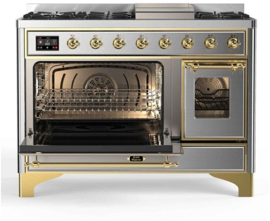 Ilve UM12FDNS3SSGLP Stainless Steel, Brass Trim - LP