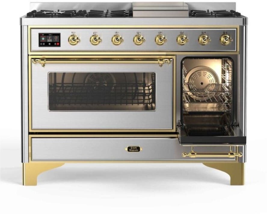 Ilve UM12FDNS3SSGLP Stainless Steel, Brass Trim - LP
