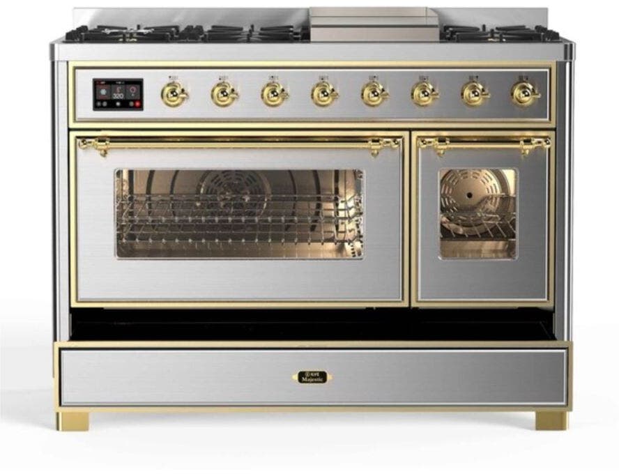 Ilve UM12FDNS3SSGLP Stainless Steel, Brass Trim - LP