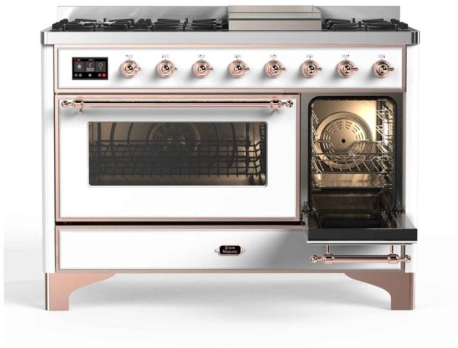 Ilve UM12FDNS3WHPLP Liquid Propane In White W/ Copper Trim