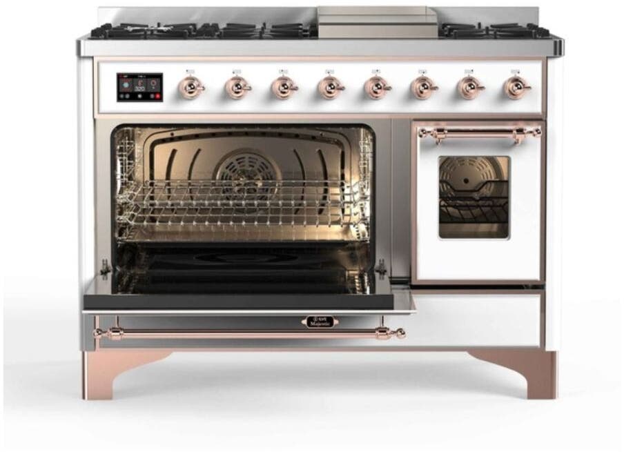 Ilve UM12FDNS3WHP Natural Gas In White W/ Copper Trim