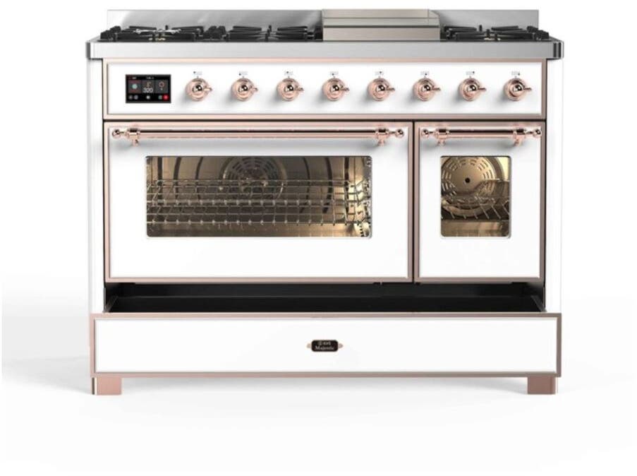Ilve UM12FDNS3WHP Natural Gas In White W/ Copper Trim