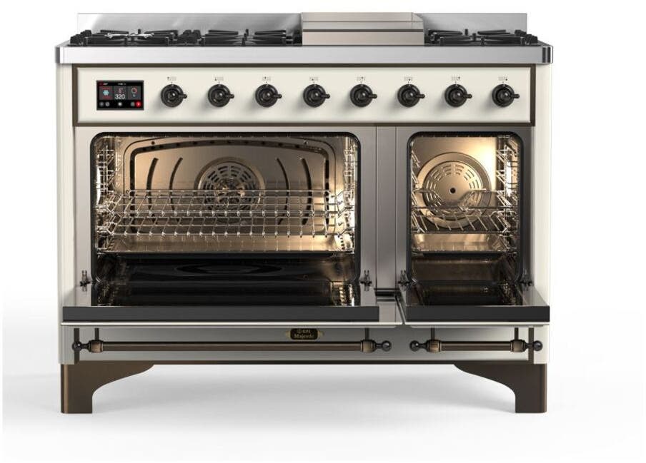 Ilve UM12FDQNS3AWBLP Liquid Propane In Antique White W/ Bronze Trim