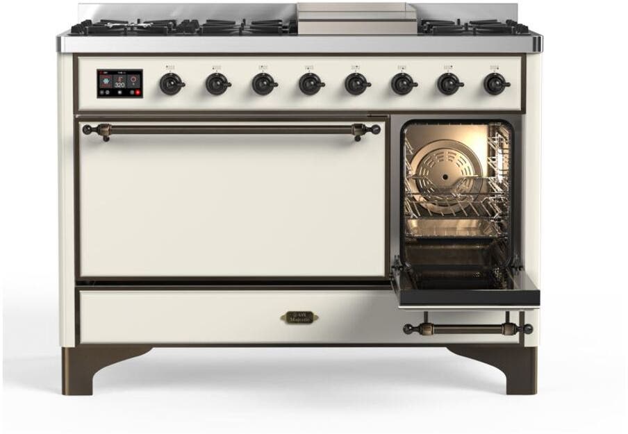 Ilve UM12FDQNS3AWBLP Liquid Propane In Antique White W/ Bronze Trim