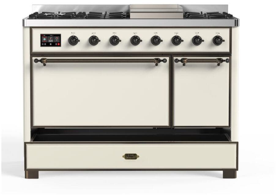 Ilve UM12FDQNS3AWBLP Liquid Propane In Antique White W/ Bronze Trim