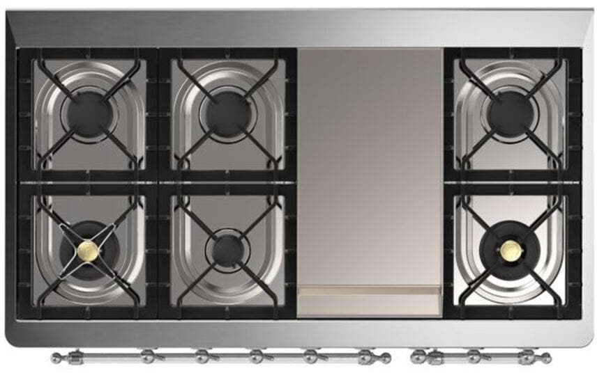 Ilve UM12FDQNS3AWCLP Liquid Propane In Antique White W/ Chrome Trim