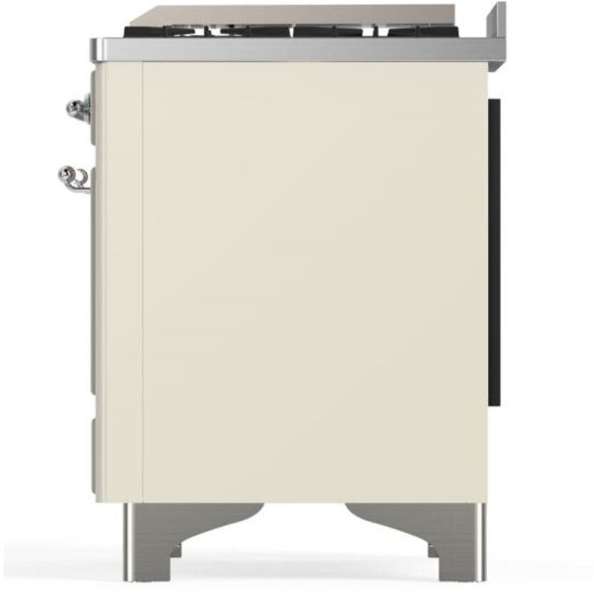 Ilve UM12FDQNS3AWCLP Liquid Propane In Antique White W/ Chrome Trim