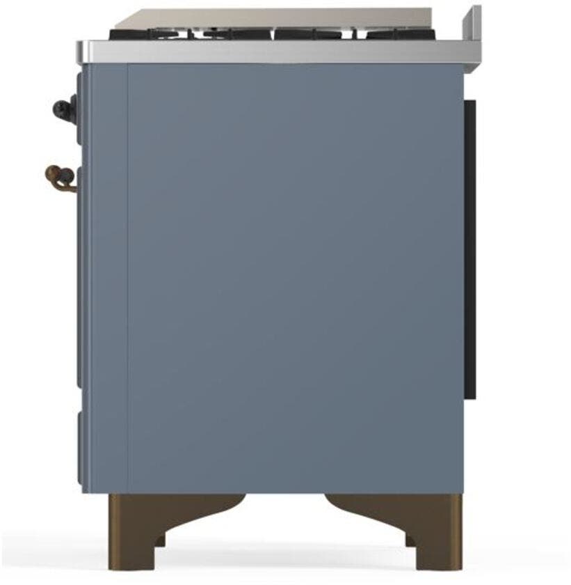 Ilve UM12FDQNS3BGB Natural Gas In Blue Grey W/ Bronze Trim