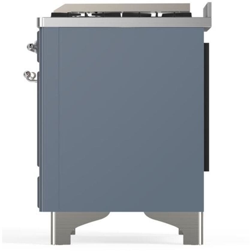 Ilve UM12FDQNS3BGCLP Liquid Propane In Blue Grey W/ Chrome Trim