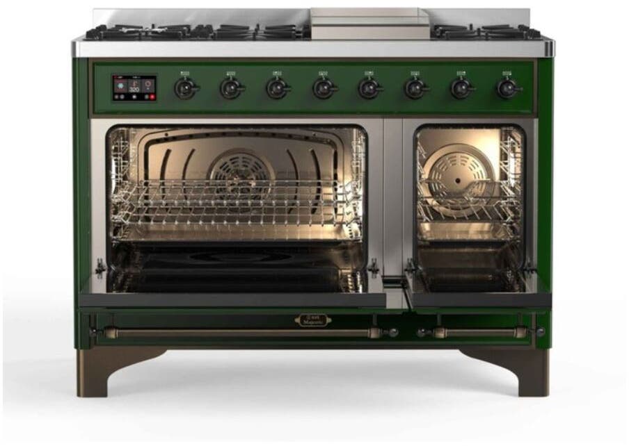 Ilve UM12FDNS3EGBLP Liquid Propane In Emerald Green W/ Bronze Trim