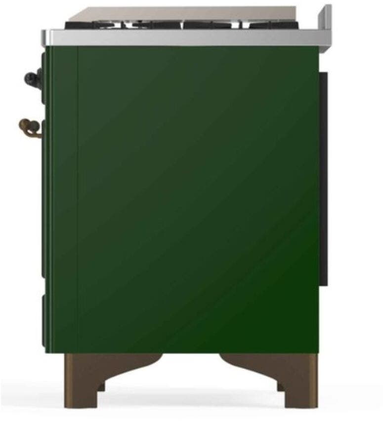 Ilve UM12FDNS3EGBLP Liquid Propane In Emerald Green W/ Bronze Trim