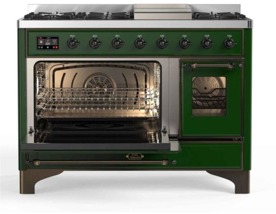 Ilve UM12FDNS3EGB Natural Gas In Emerald Green W/ Bronze Trim