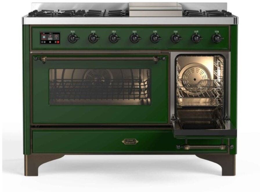 Ilve UM12FDNS3EGB Natural Gas In Emerald Green W/ Bronze Trim