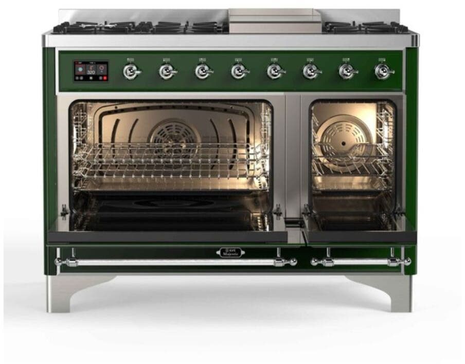 Ilve UM12FDNS3EGCLP Liquid Propane In Emerald Green W/ Chrome Trim